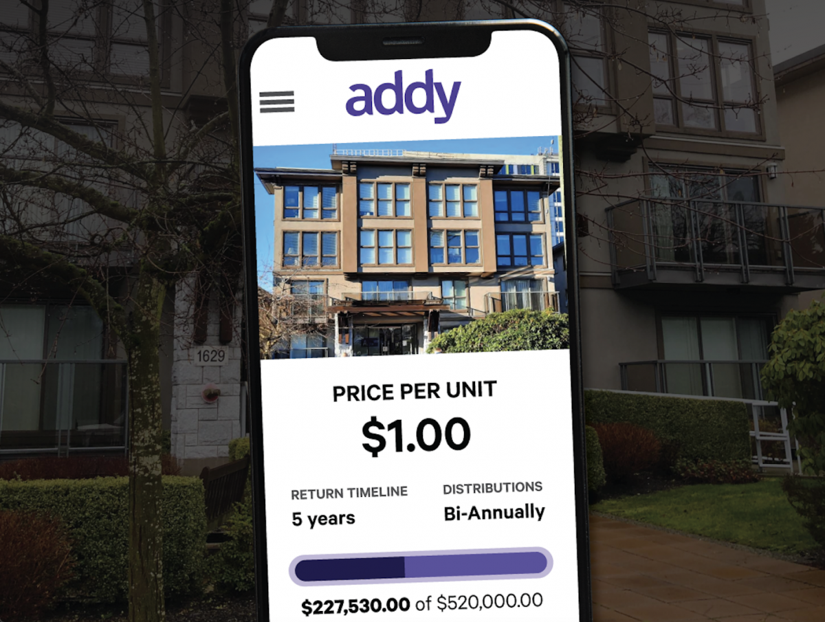 Addy Lets You Enter The Real Estate Market with Just $1