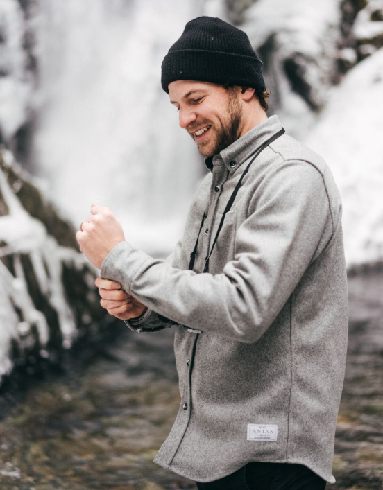 Anián Upcycles Old Sweaters Into Their Modern Melton Shirts