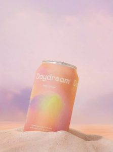 Designer Water Daydream sitting in a pile of sand