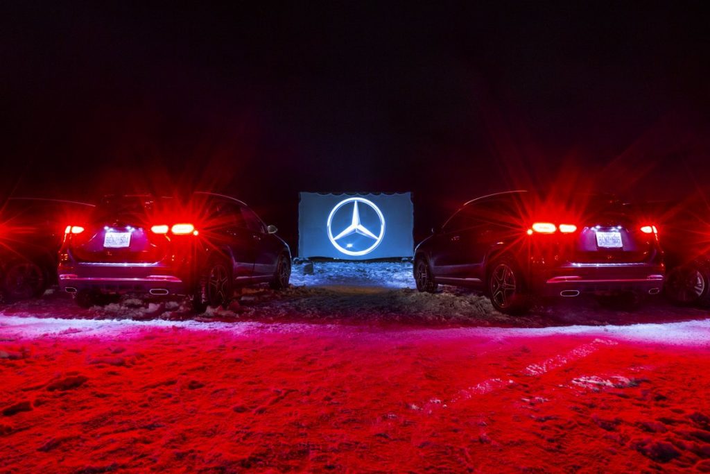 Mercedes Benz GLA at drive thru