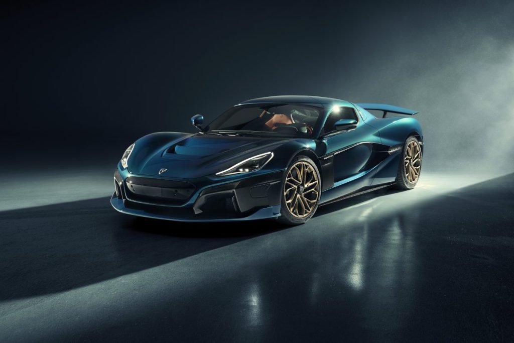 an electric car, the rimac nevera