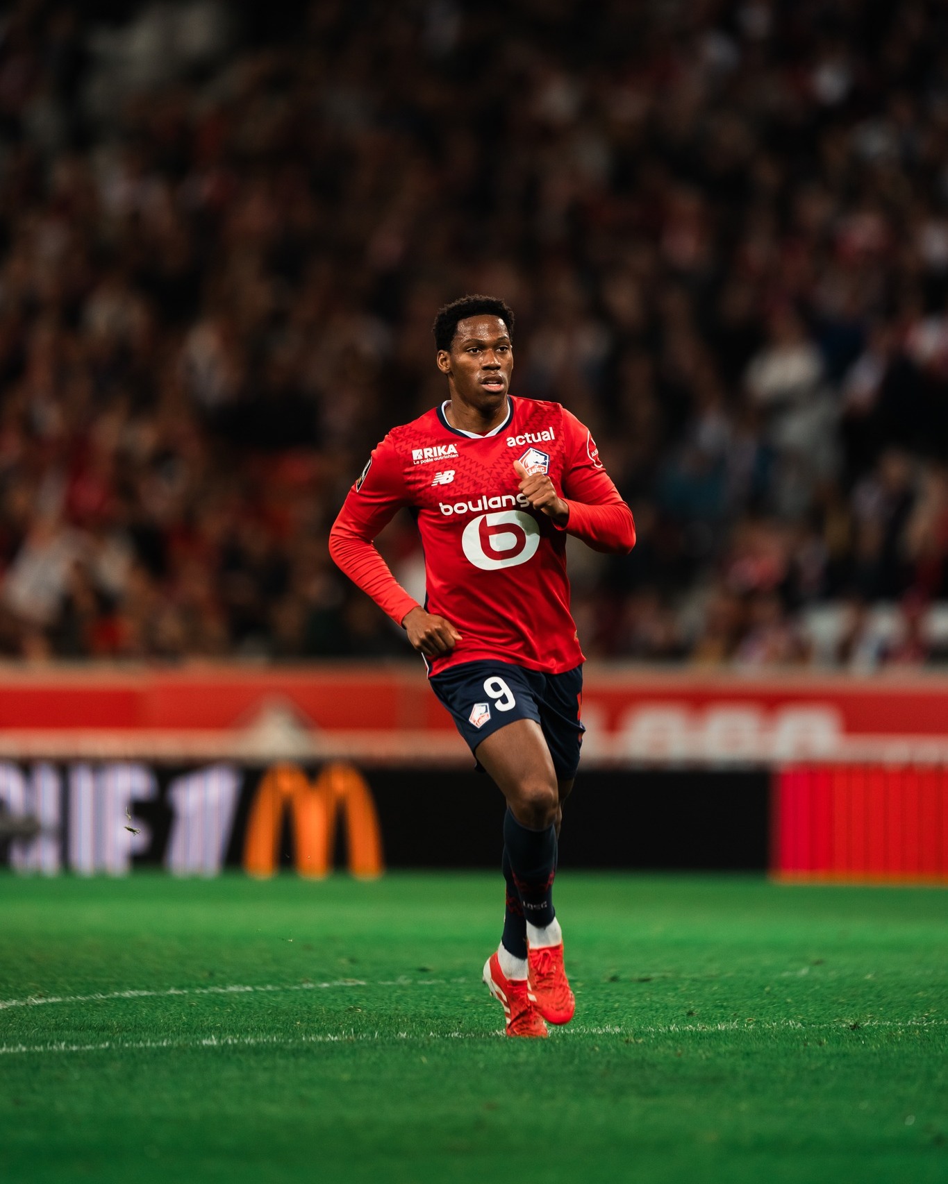 Johnathan David for Lille OSC in the French top flight, Ligue 1.