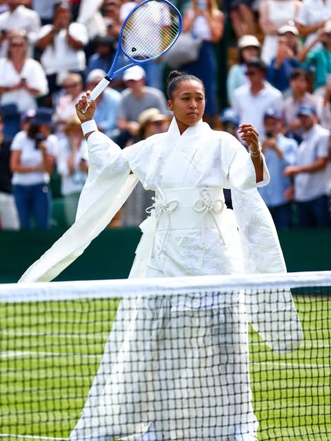 Naomi Osaka’s Wimbledon Opening Ceremony, Recut in Kimono Silk