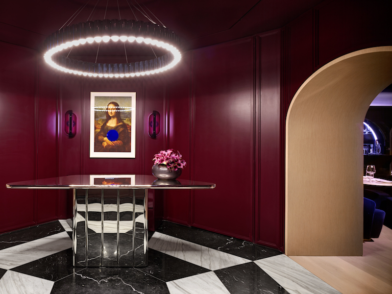 Old Hollywood Glam meets pop art over Sofia's authentic Italian cuisine