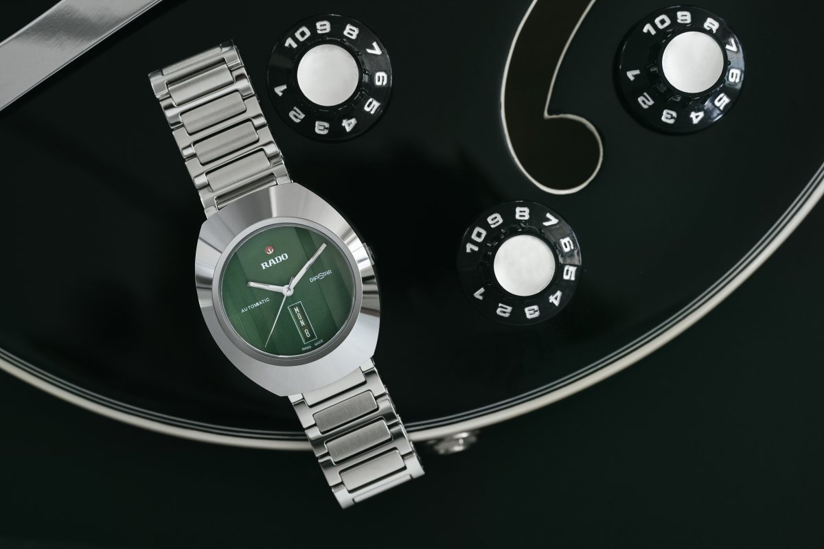 RADO DiaStar 60th Anniversary model alongside luxury jewellery
