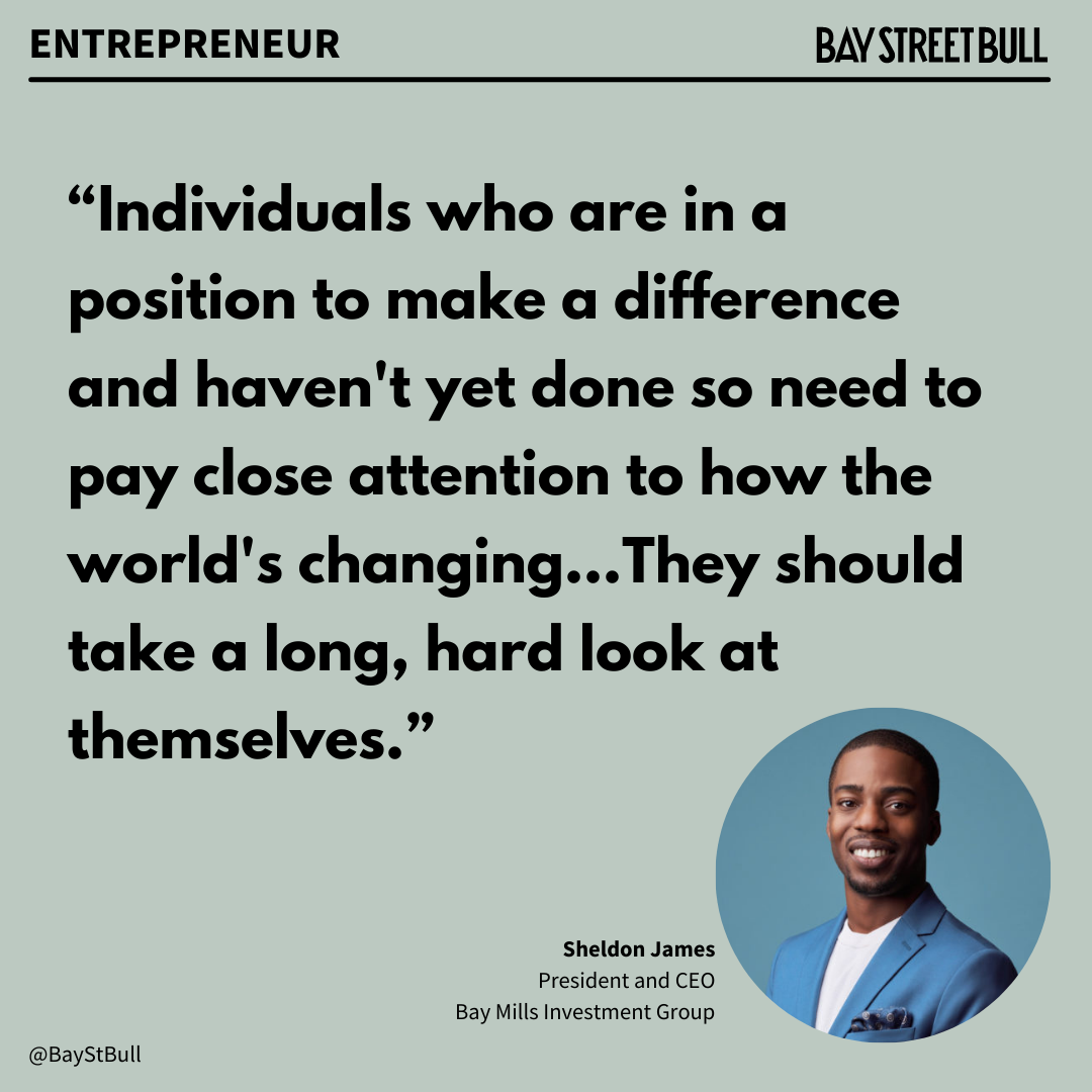 Quote from Sheldon James Bay Mills Investment Group