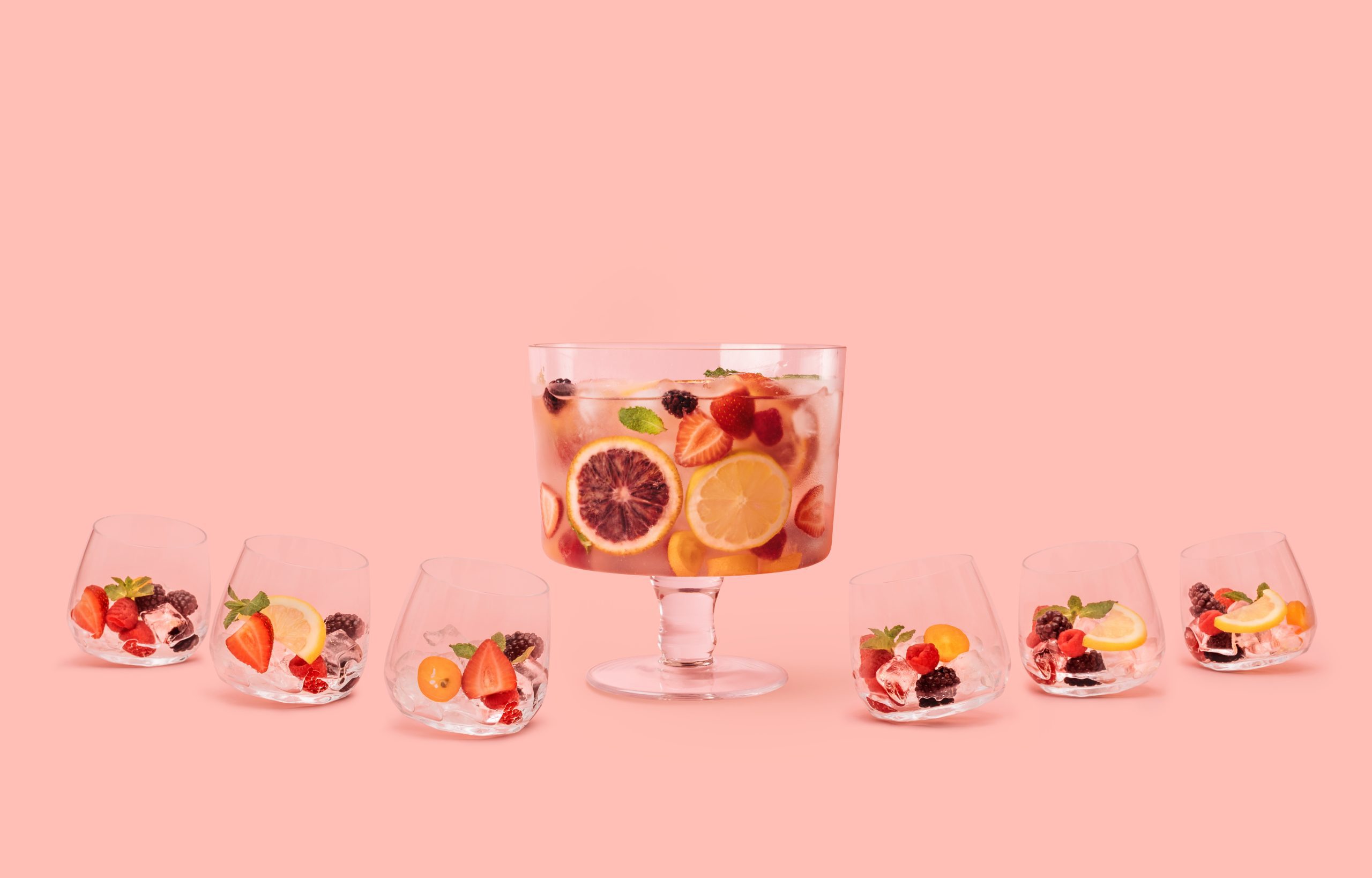 Taste Summer and Entertain Guests with this Pink Bowl of Punch