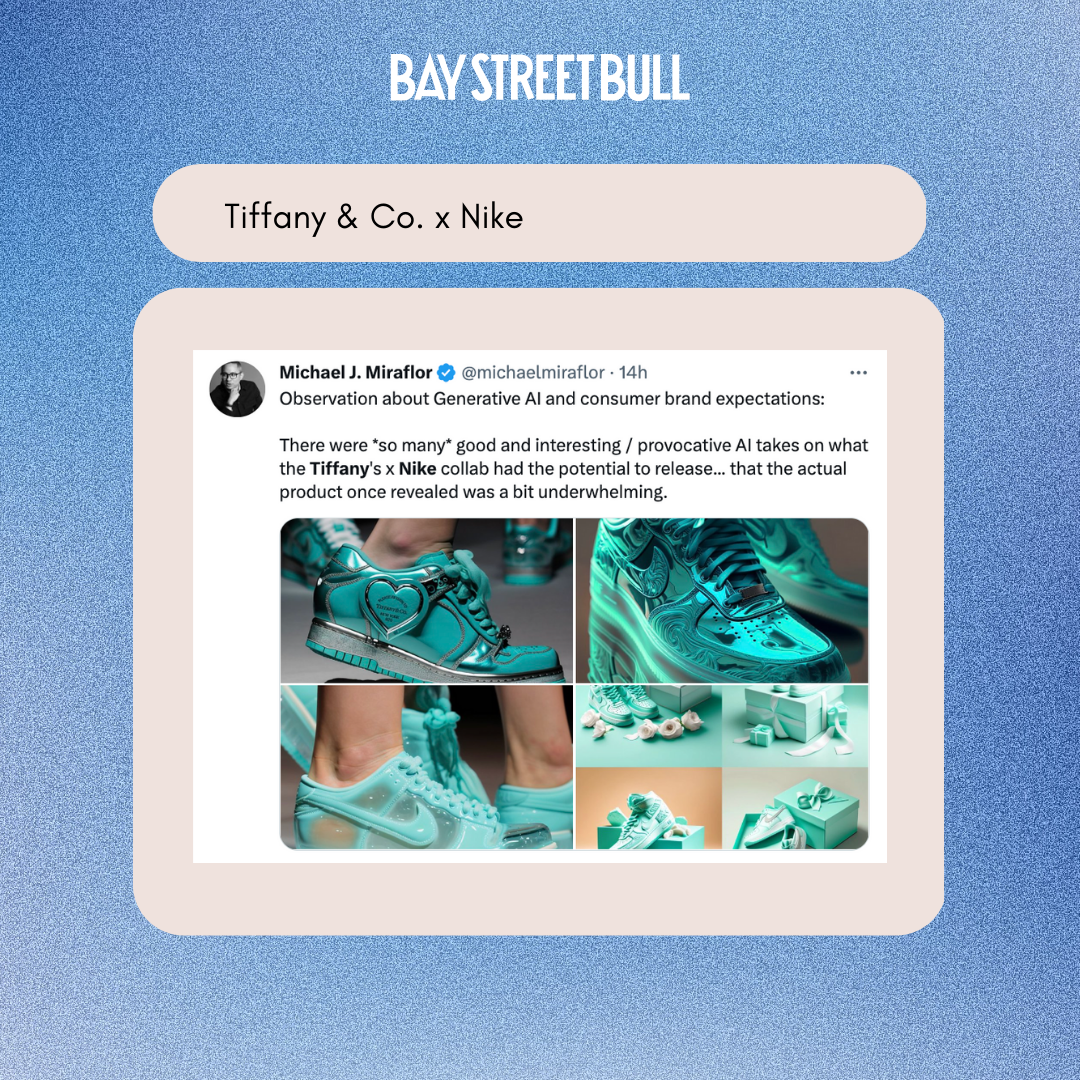 Twitter reaction to Tiffany and co. Nike collaboration