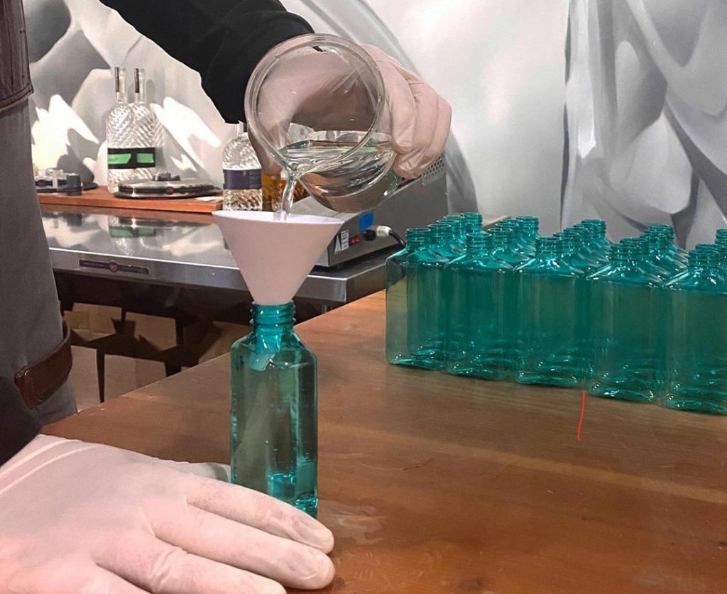 Spirit of York hand sanitizer production